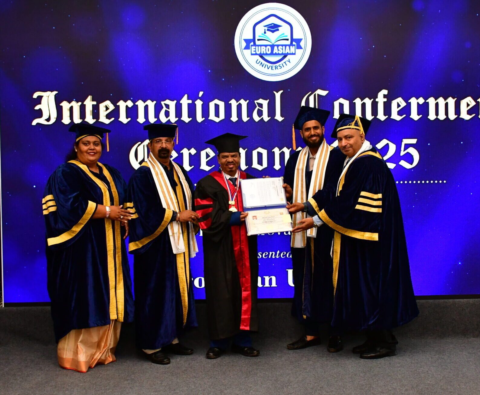 Honorary Doctorate Degree Certificate