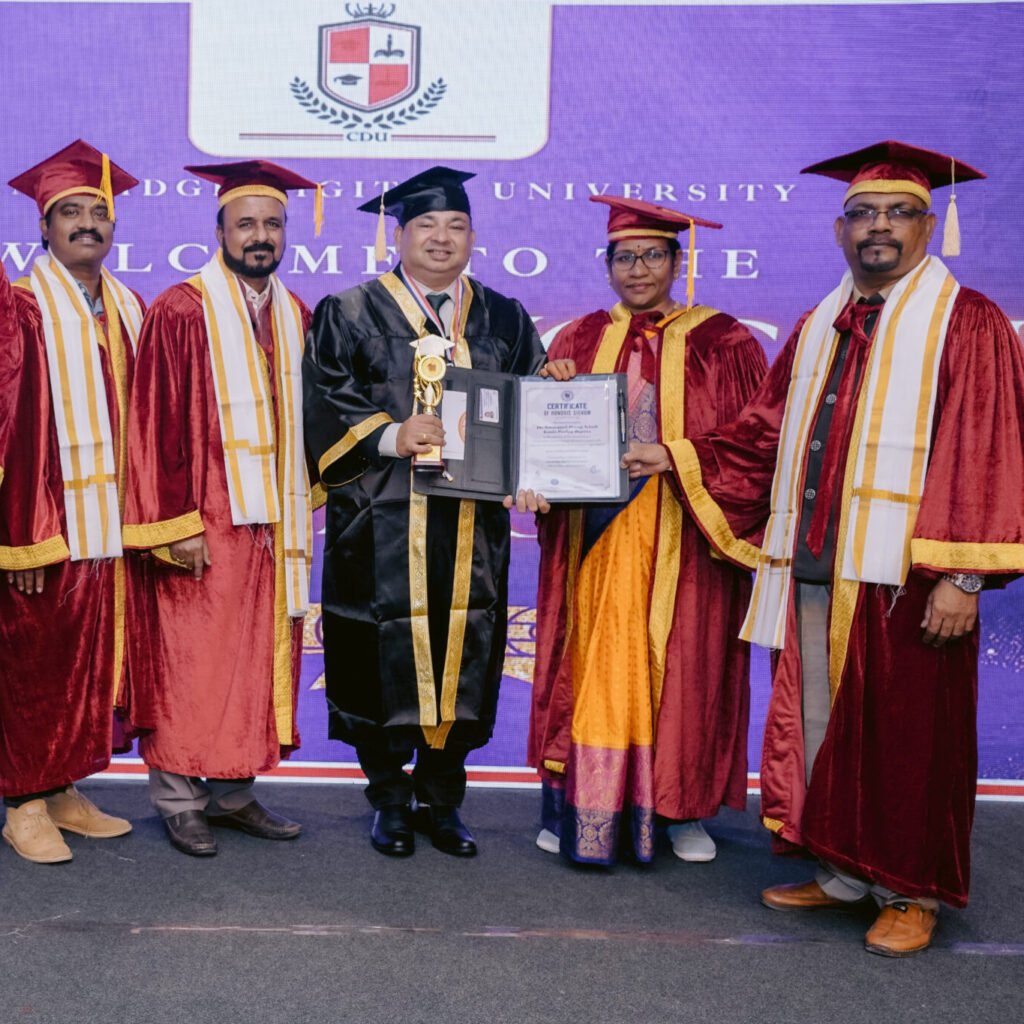 Honorary doctorate ceremony in Sri Lanka 2025 by Limelight Achievers Awards