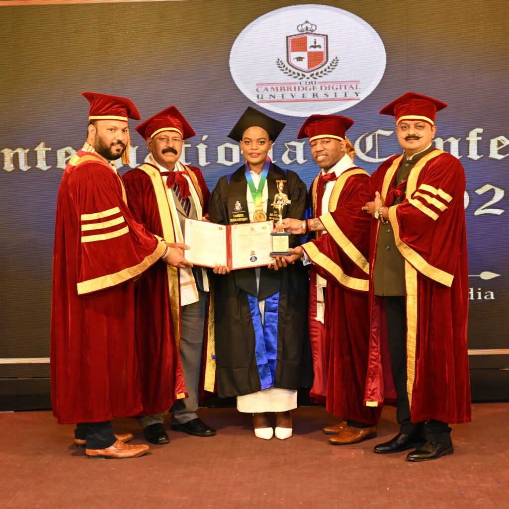 Honorary Doctorate Awards 2026 ceremony at Limelight Achievers Awards India with recipient receiving certificate