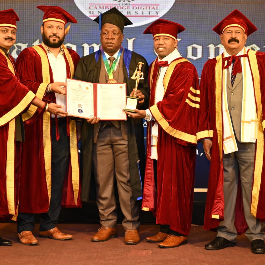 International Doctorate Ceremony Goa India at Limelight Achievers Awards with recipient receiving certificate on stage